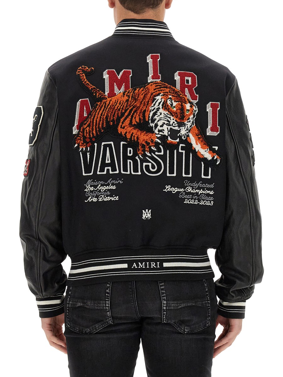 Amiri denim cheap bomber jacket