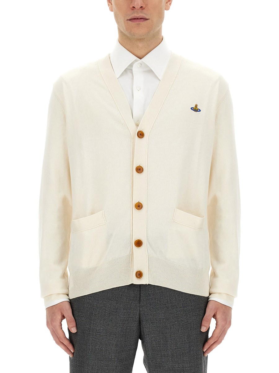 VIVIENNE WESTWOOD CARDIGAN CON LOGO