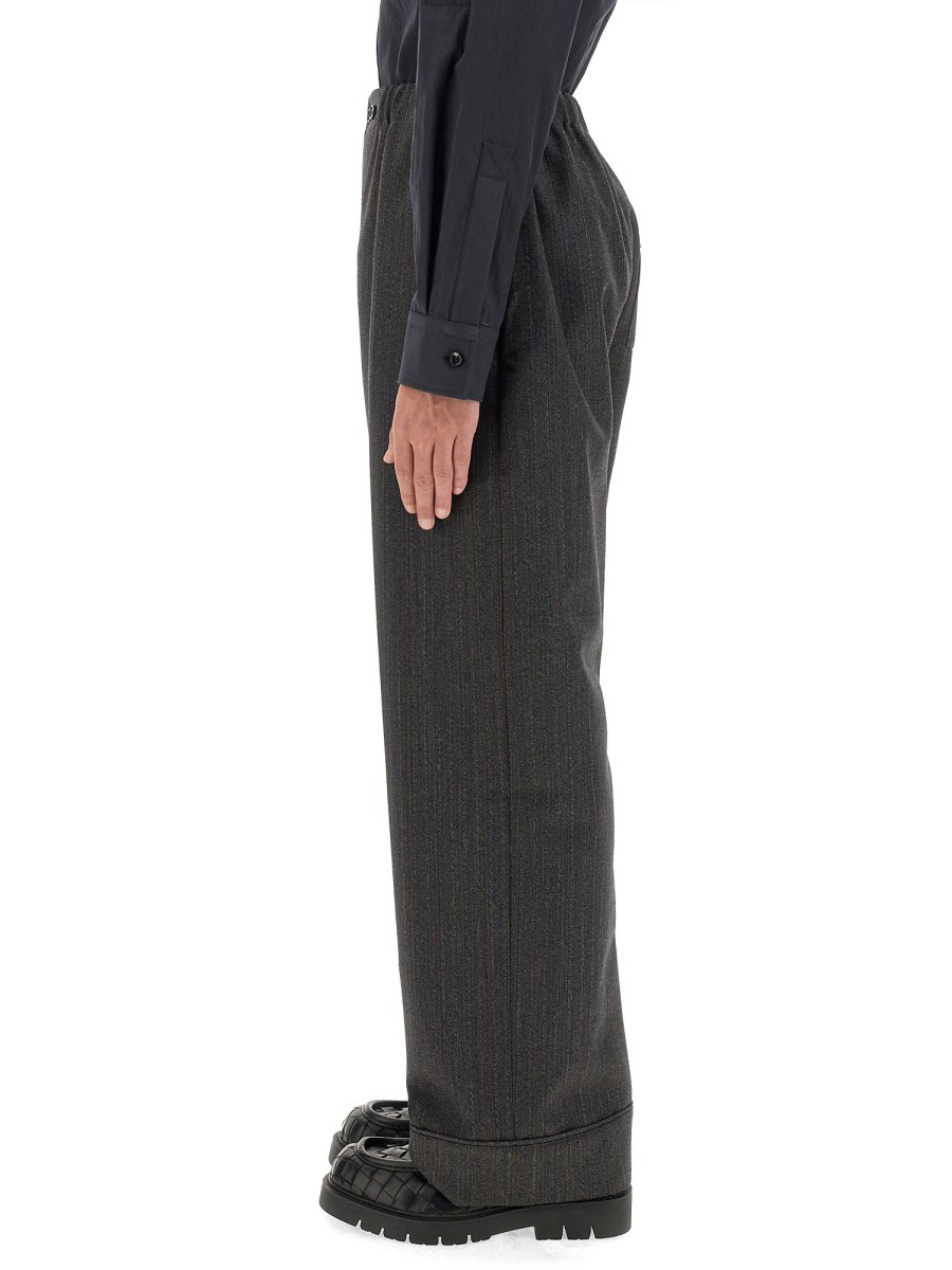 BOTTEGA VENETA - CHEVRON PATTERN WOOL PANTS - Eleonora Bonucci