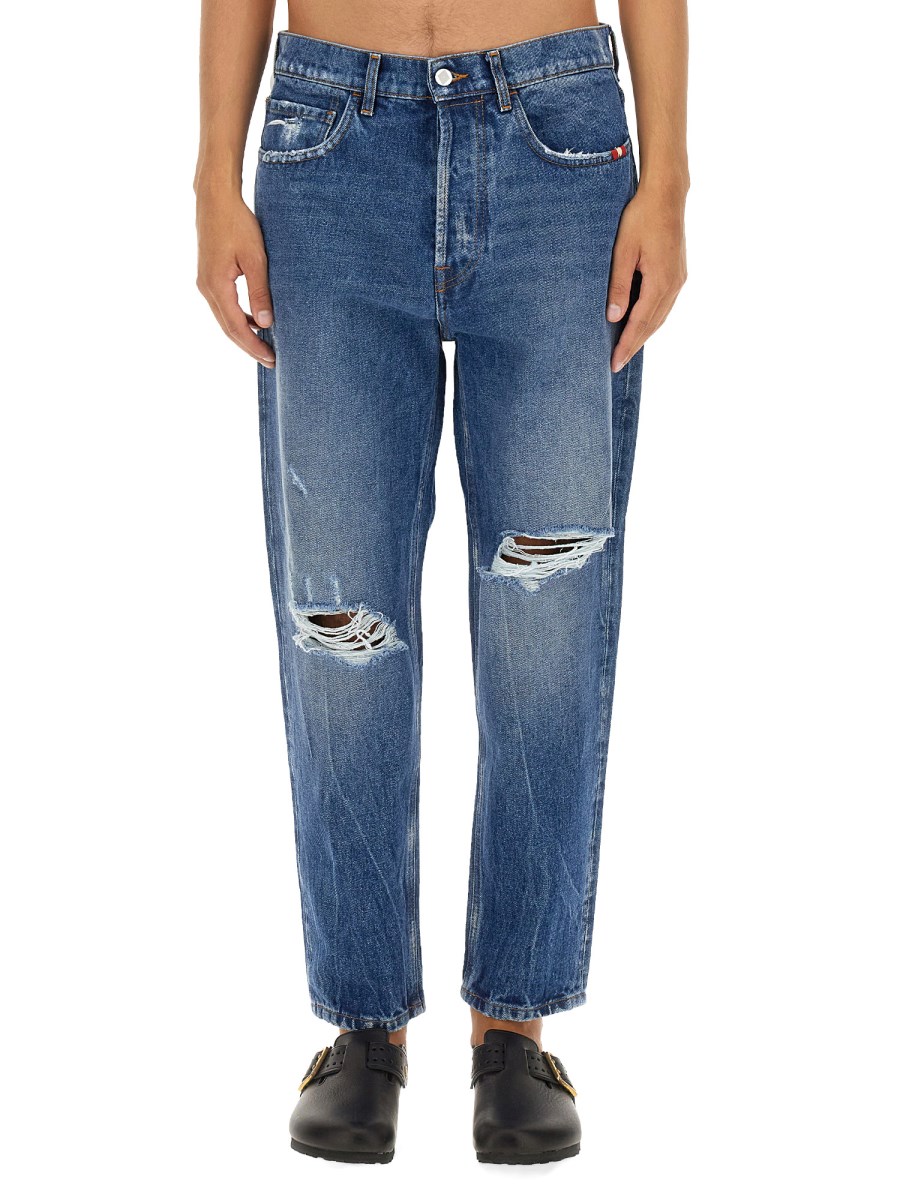 AMISH JEANS JEREMIAH WISER IN DENIM DI COTONE