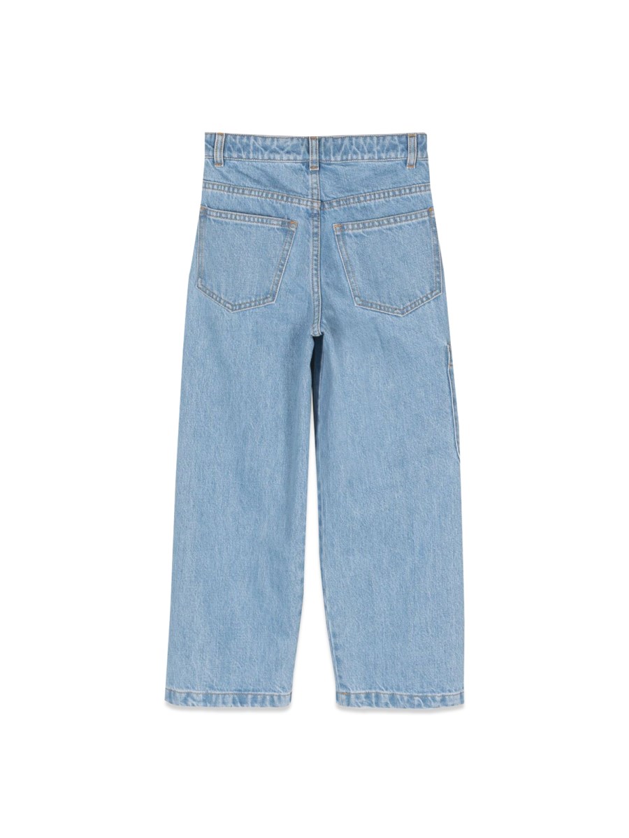 pantalone denim largo