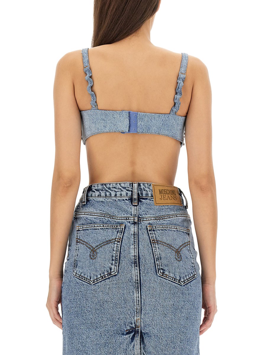 Moschino x H&M Rhinestone Covered Bustier Bra Top