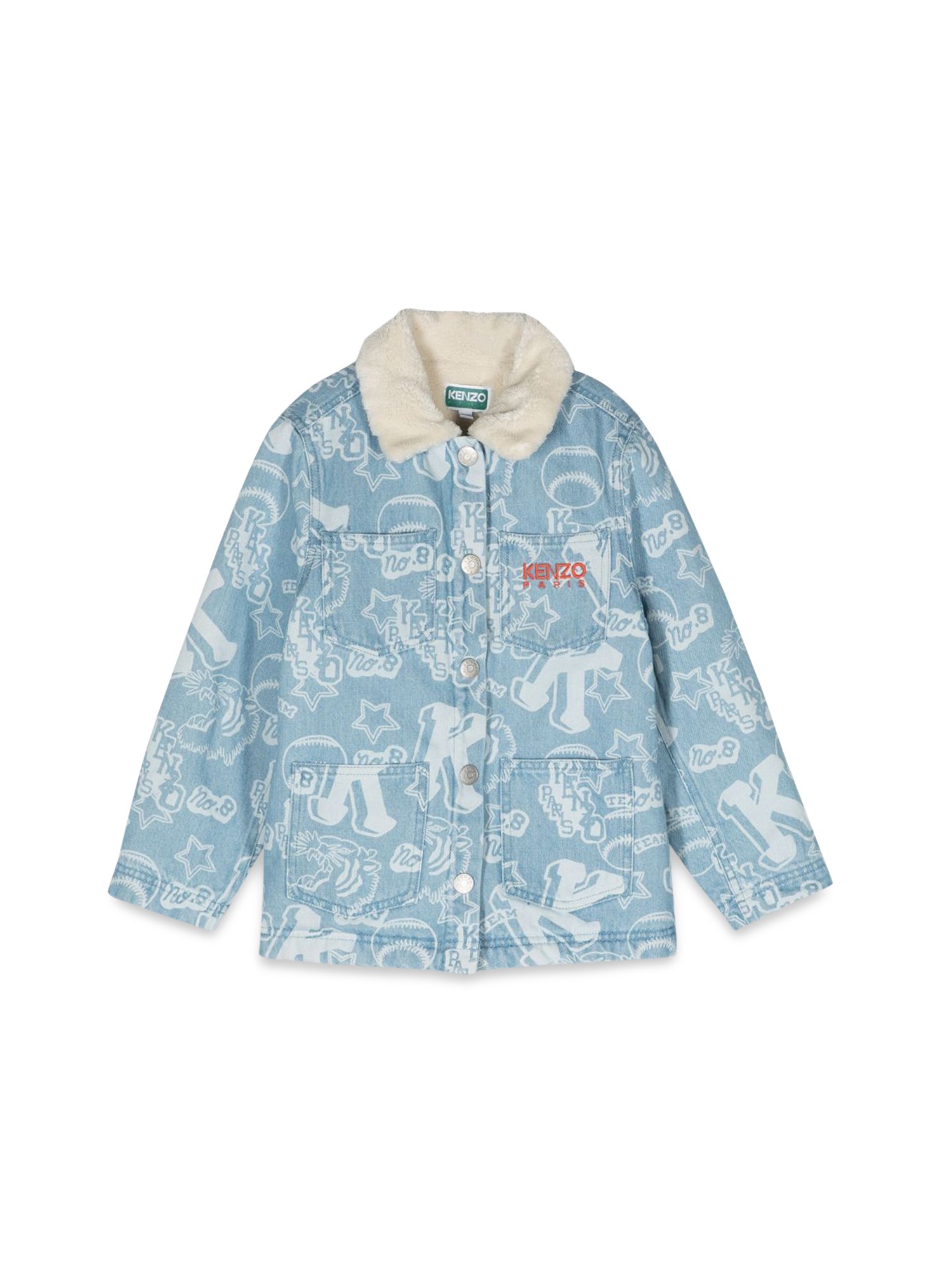 kenzo patterned denim jacket