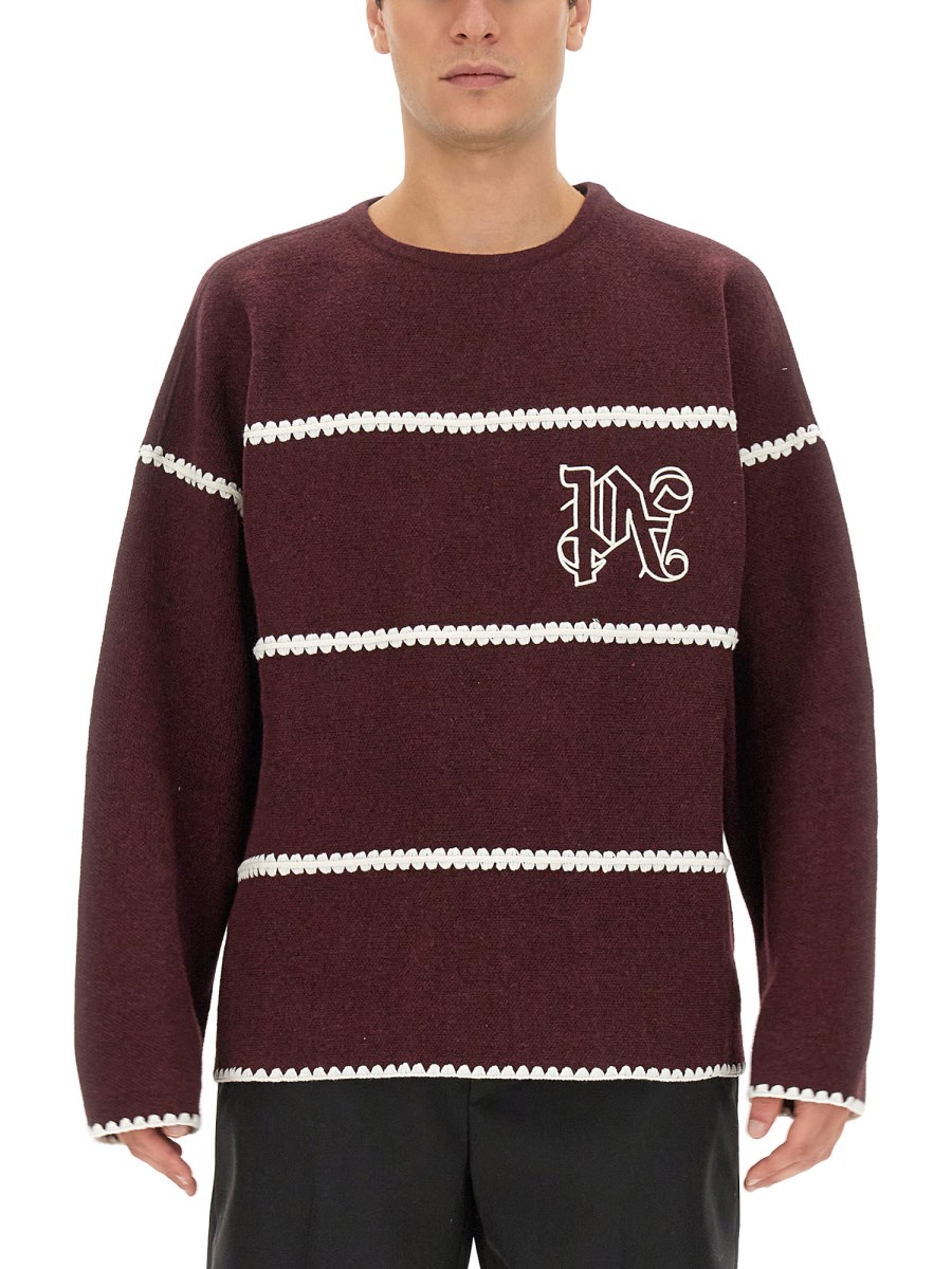 MAGLIONE A RIGHE MONOGRAM