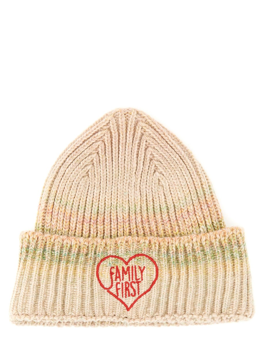 FAMILY FIRST CAPPELLO BEANIE IN LANA CON LOGO