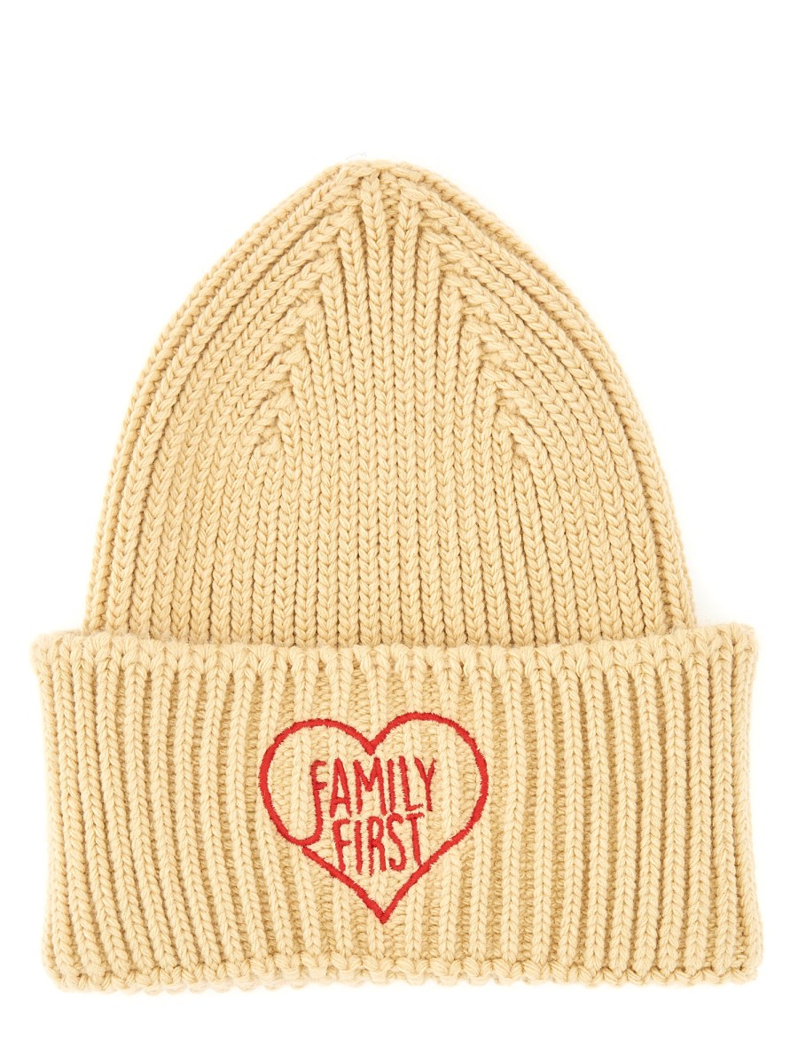 FAMILY FIRST CAPPELLO BEANIE IN LANA CON LOGO