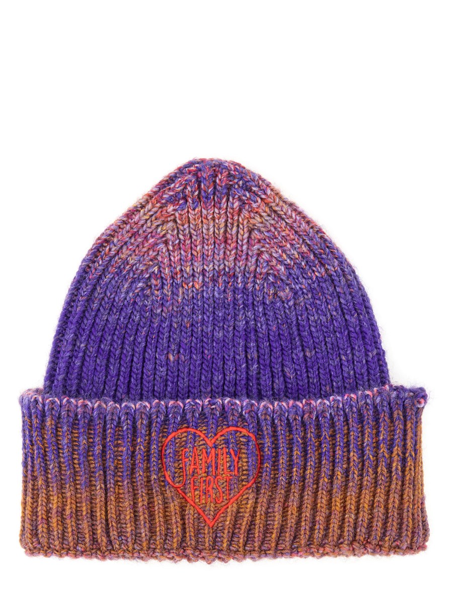 FAMILY FIRST CAPPELLO BEANIE IN LANA CON LOGO