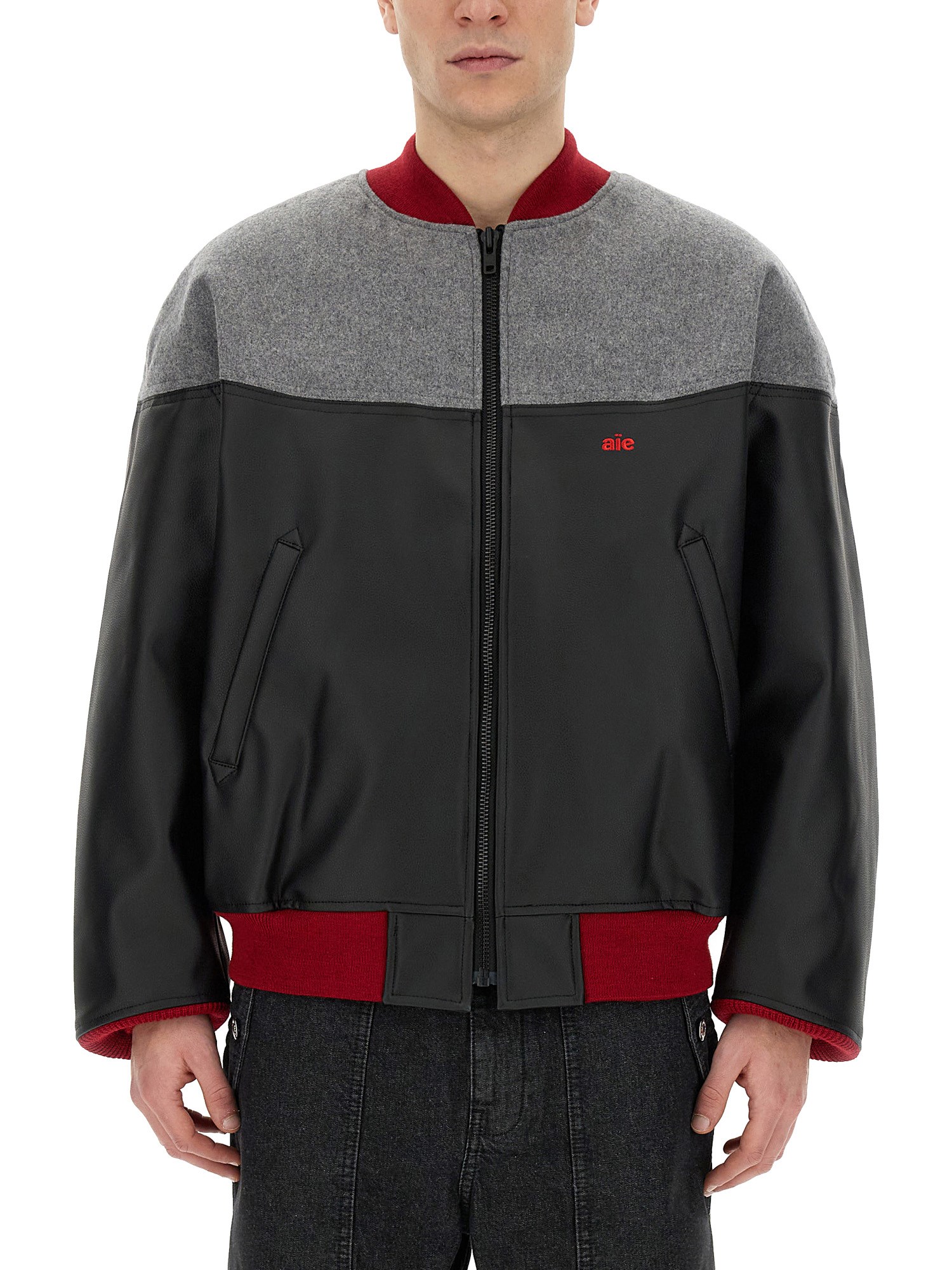 aïe jacket with logo