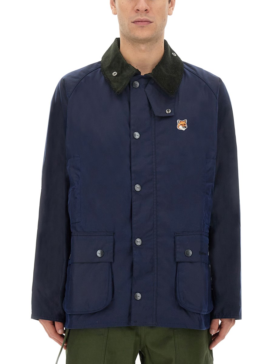 Barbour Maison Kitsuné Beaufort Jacket Wax Indigo in Blue for Men