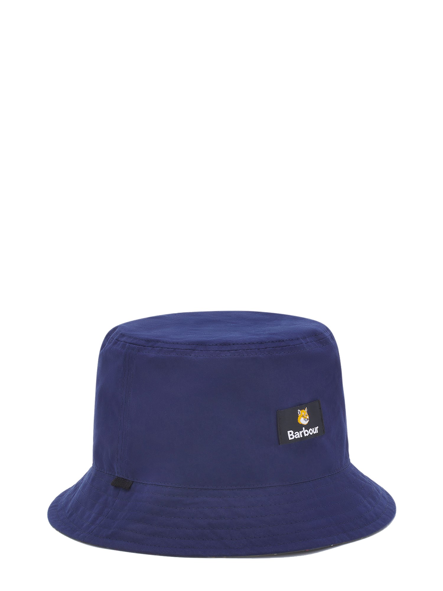 maison kitsuné x barbour reversible bucket hat