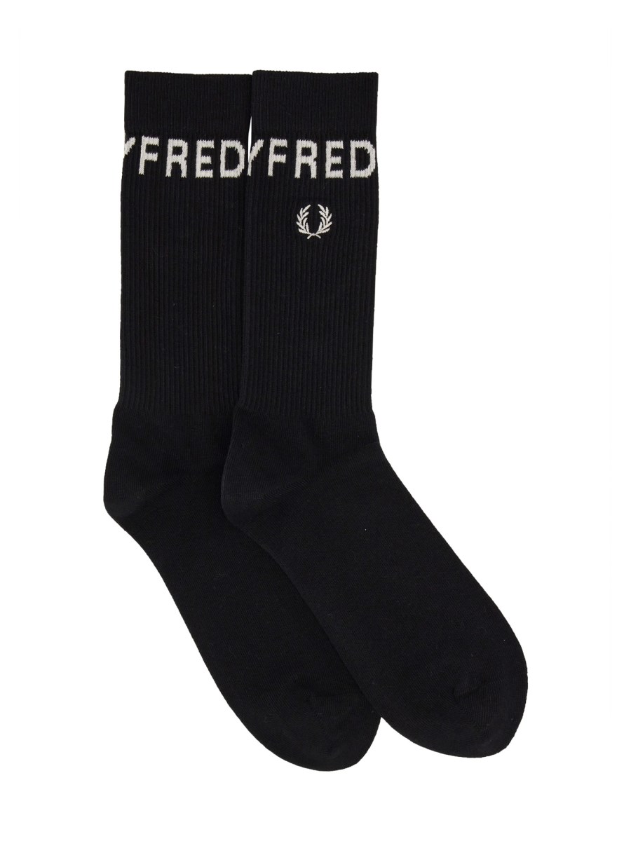 FRED PERRY CALZINI IN COTONE CON LOGO