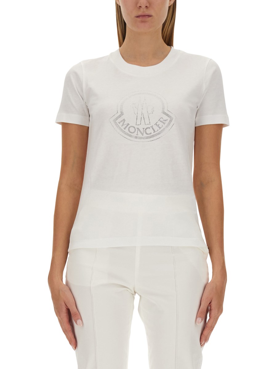 Moncler white outlet t shirt women's