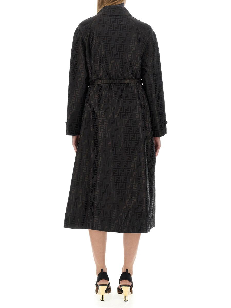 Ff Jacquard Trench Coat