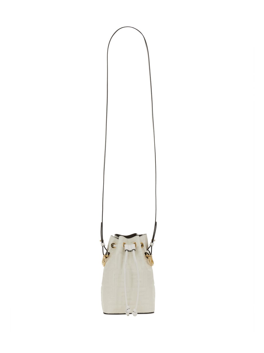 Fendi mon tresor mini leather bucket bag sale