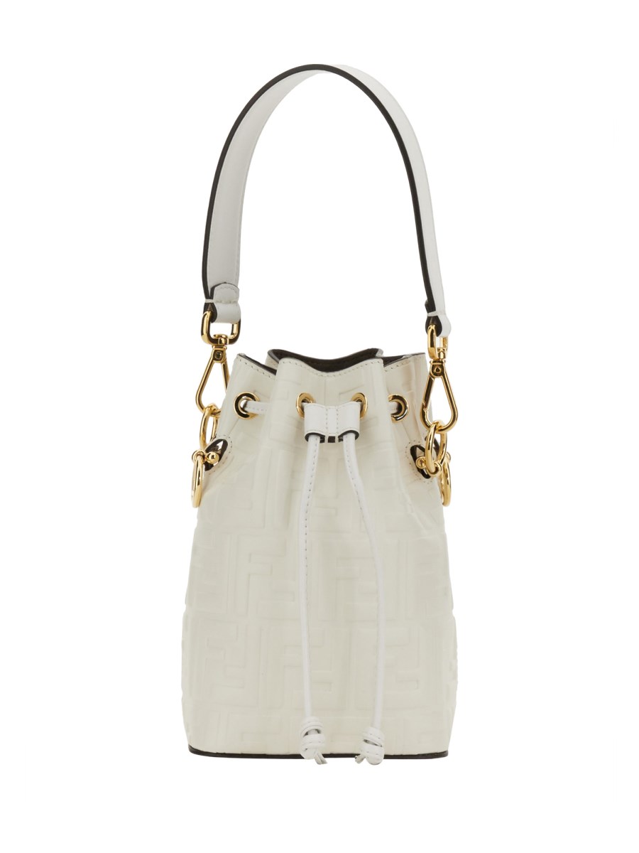 Fendi mon tresor leather bucket online bag