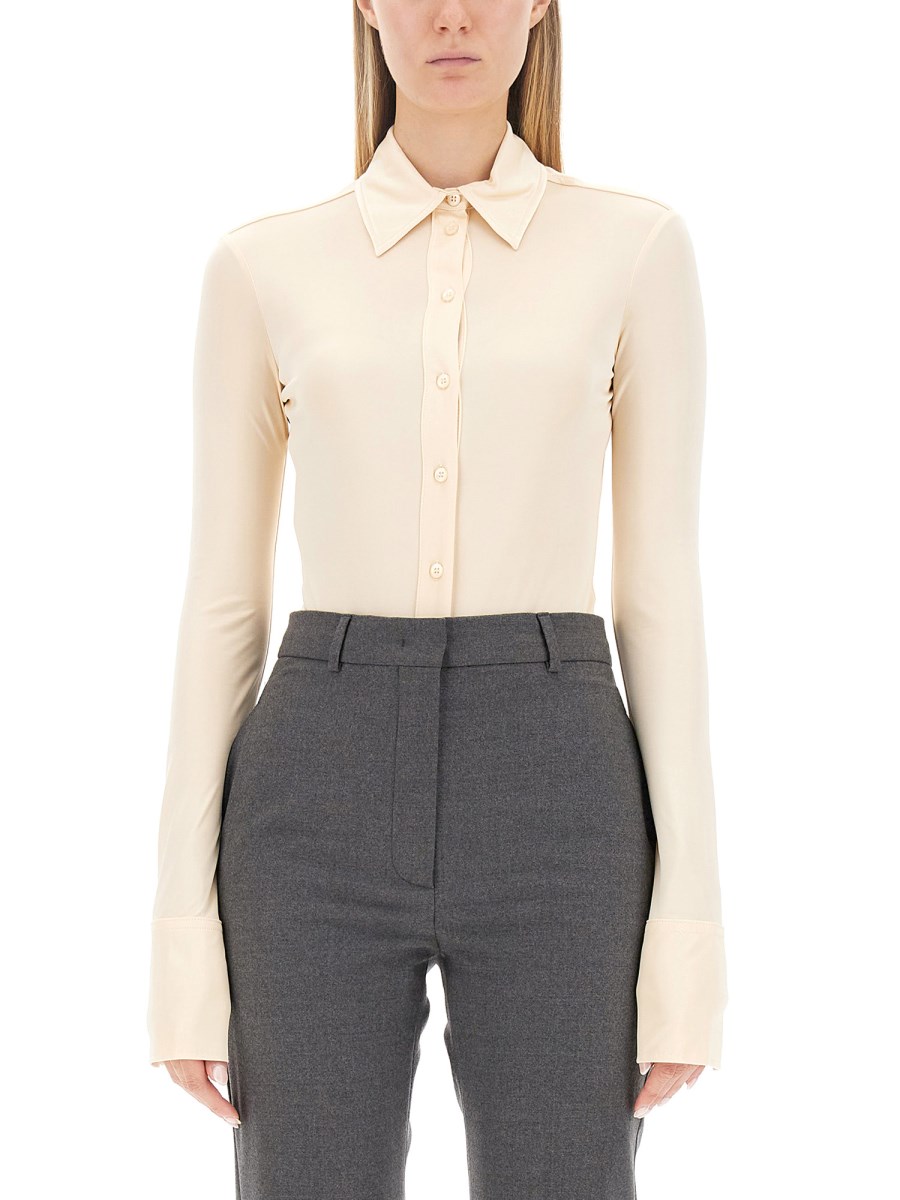 SPORTMAX BODY A CAMICIA PERA