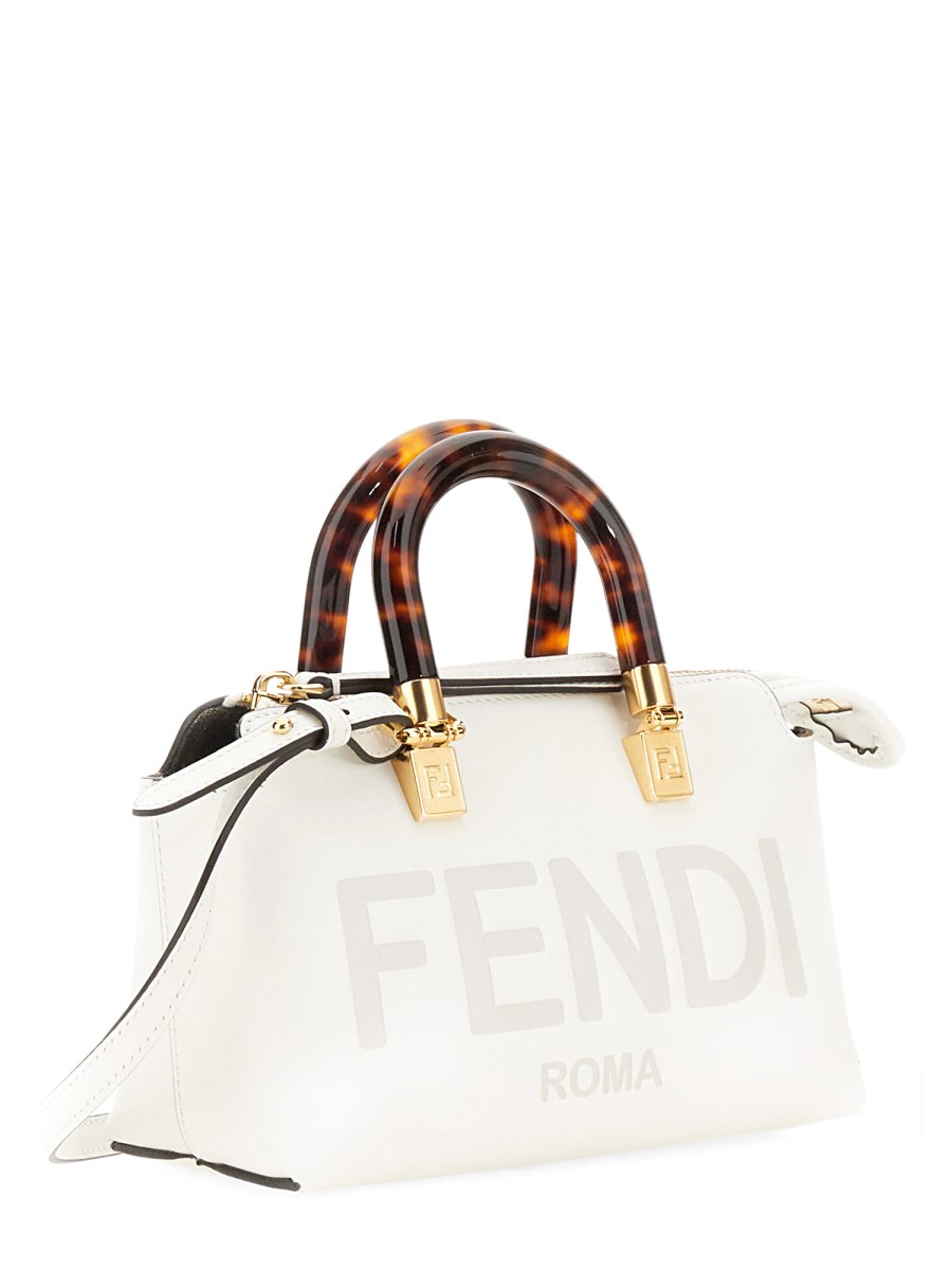 Fendi Women's by The Way Mini Boston Bag - White - Totes