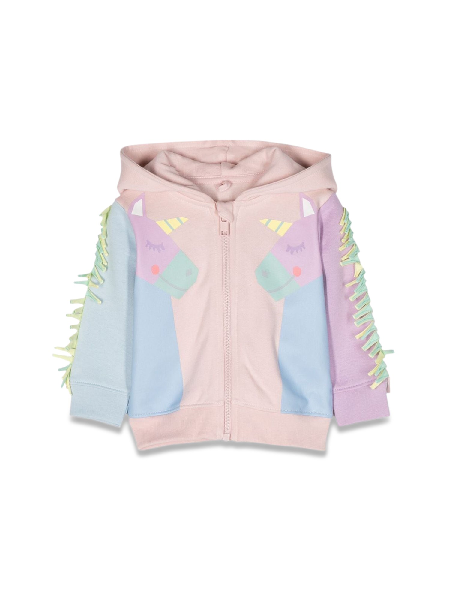 stella mccartney unicorns zipper hoodie