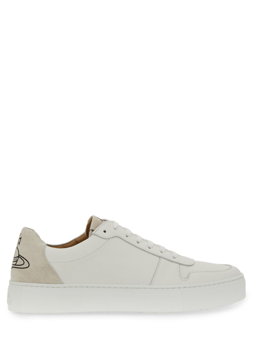 VIVIENNE WESTWOOD SNEAKER IN PELLE CON LOGO