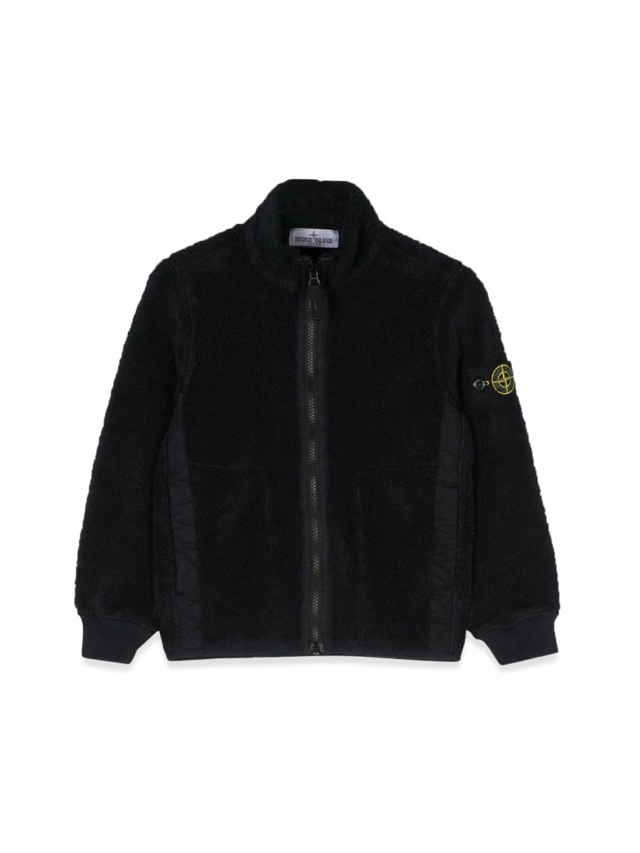 STONE ISLAND felpa con zip