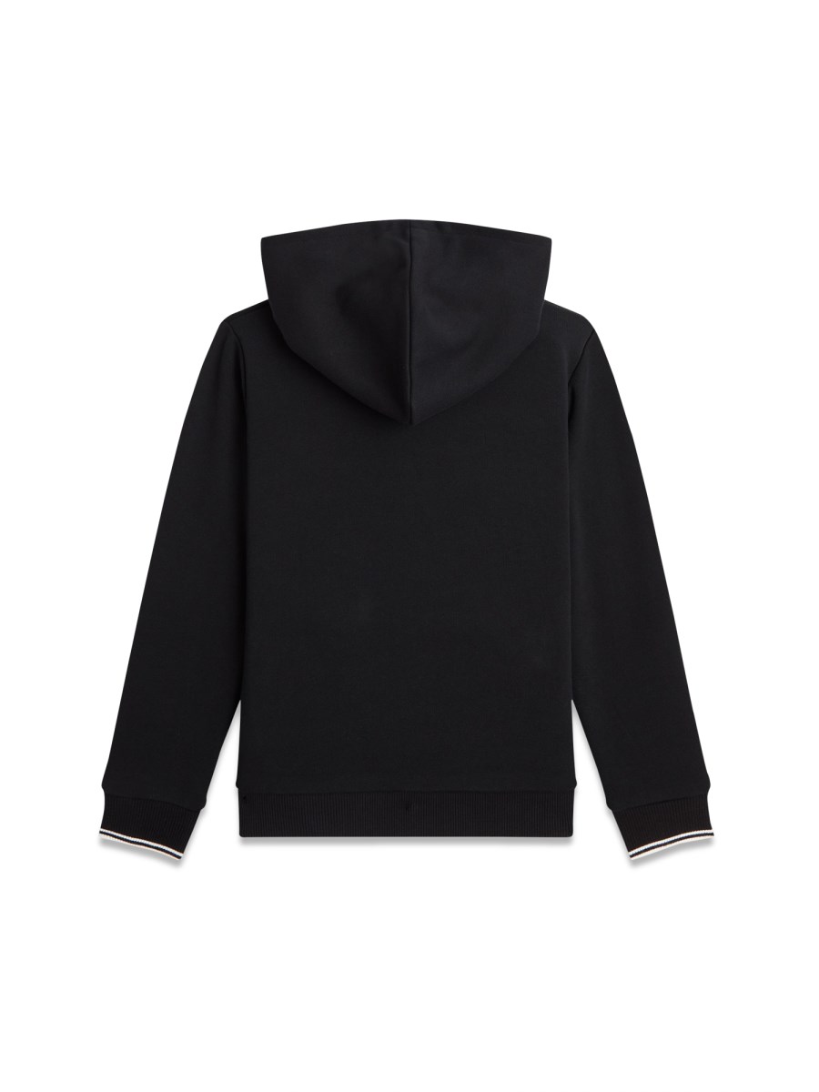 tipped hooded sweatshirt