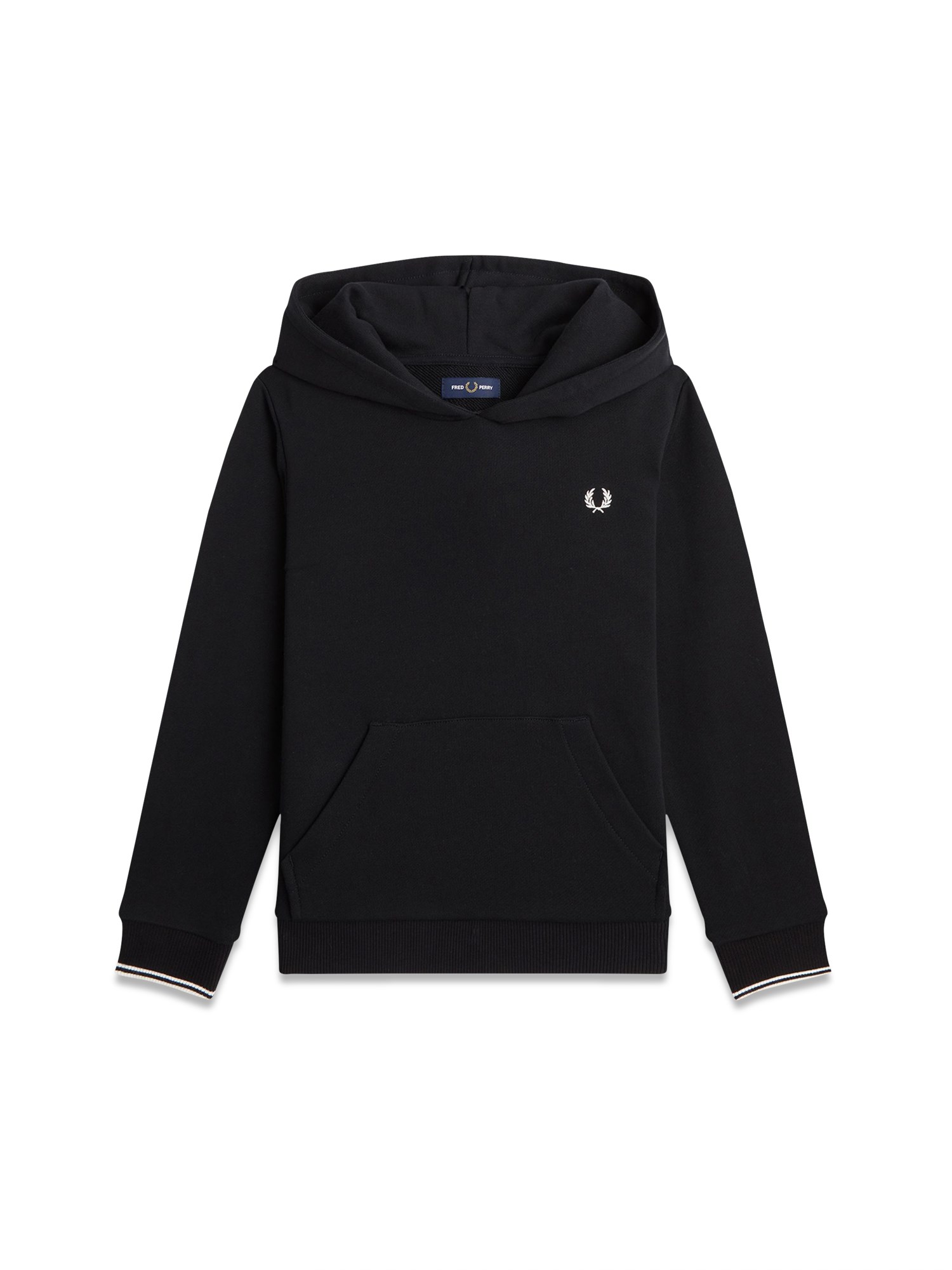 fred perry tipped hooded sweatshirt