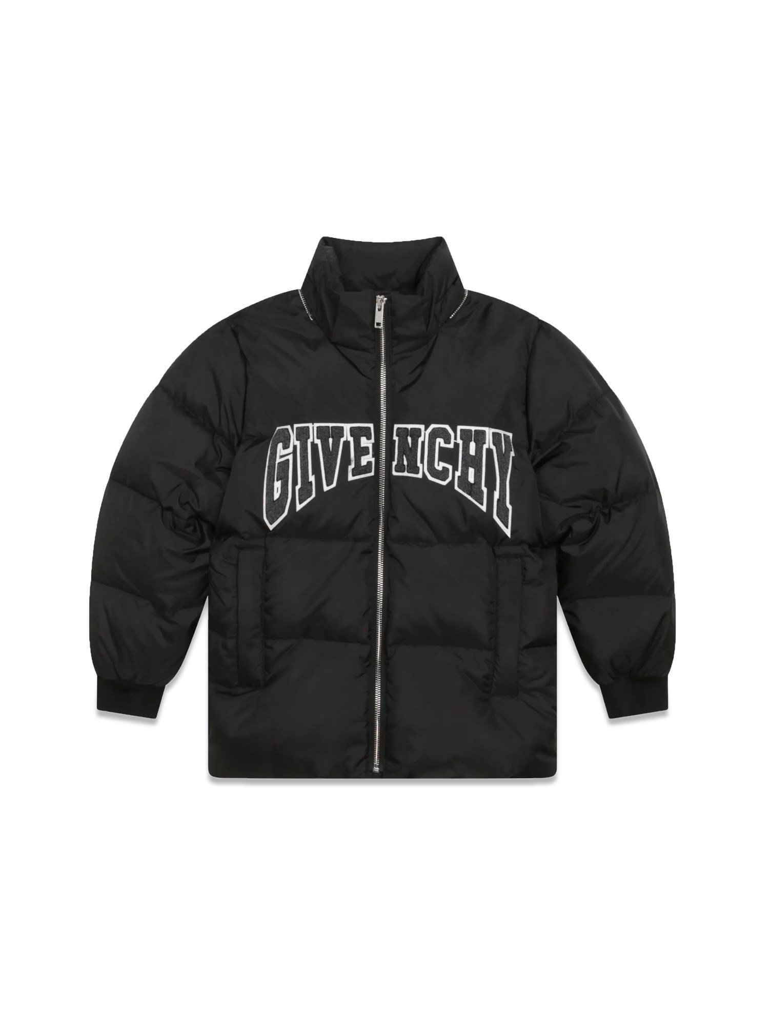 givenchy down jacket with hood and logo