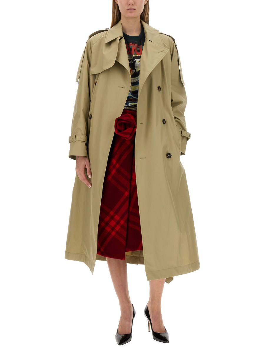 Trench burberry clearance verde