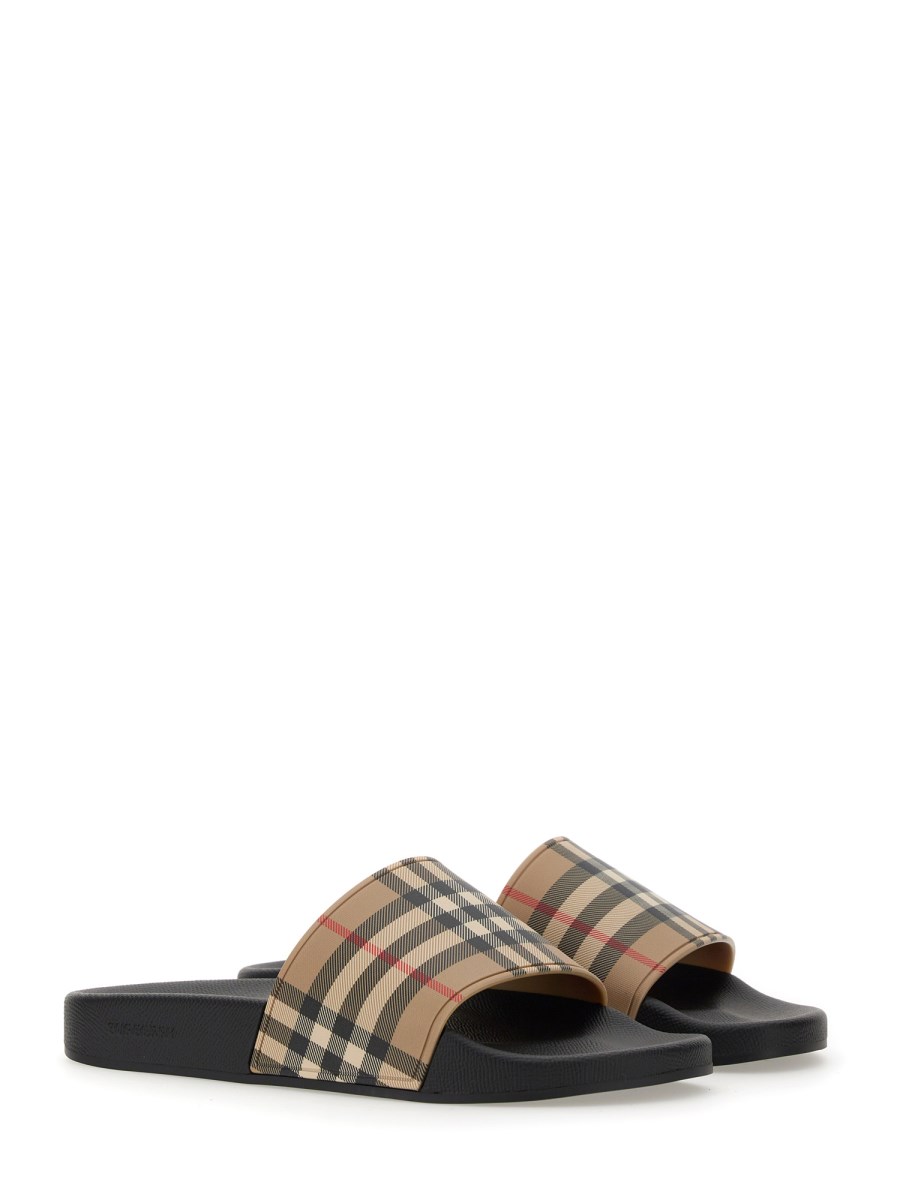 Women cheap burberry slides