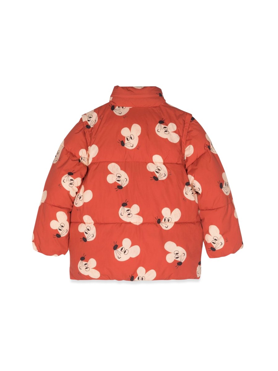 mouse allover padded anorak