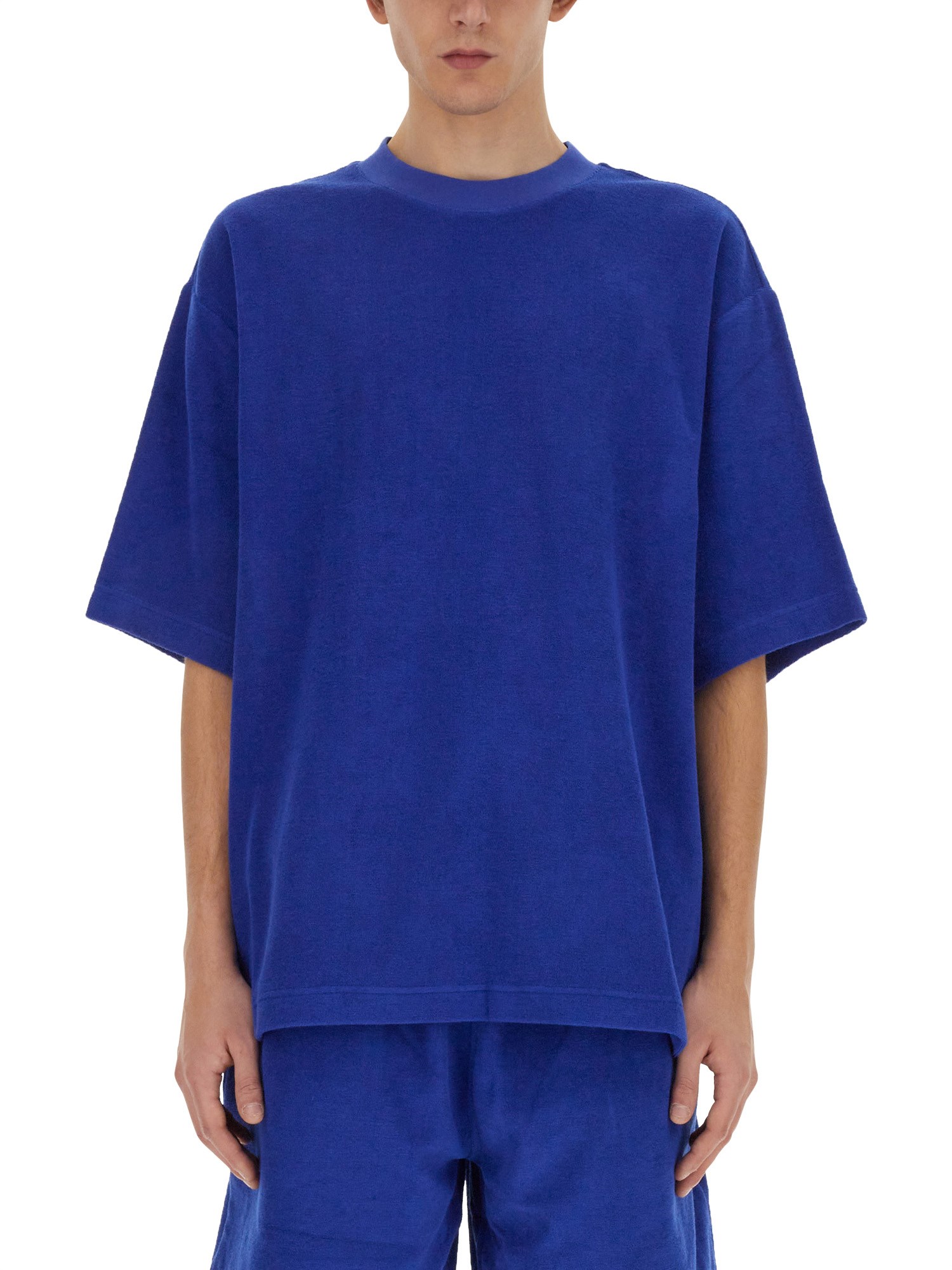 Burberry Oversized T-shirt In Blue