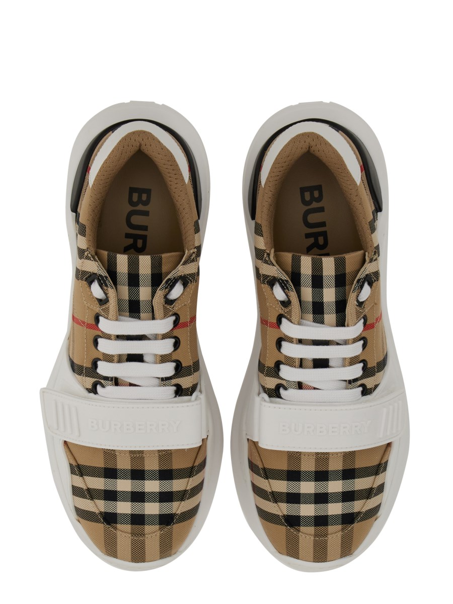 BURBERRY COTTON SNEAKER WITH VINTAGE CHECK PATTERN Eleonora