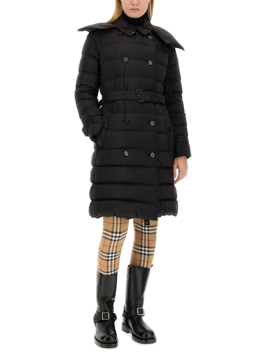 Burberry double 2024 breasted puffer coat