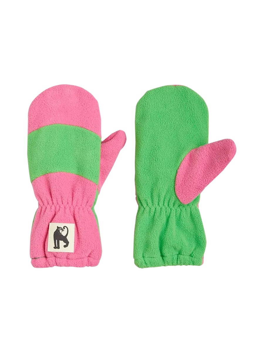 fleece panel gloves
