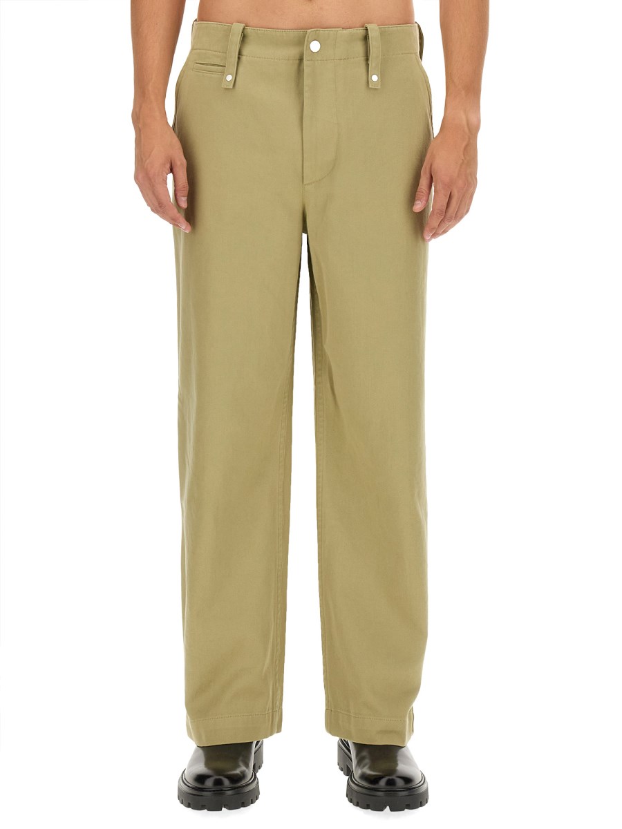 BURBERRY PANTALONE IN RASO SI COTONE