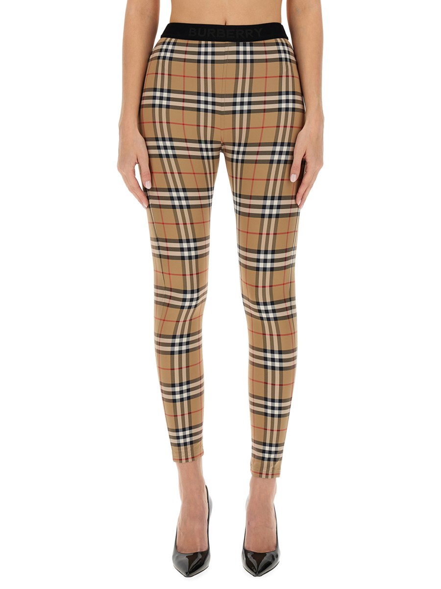 BURBERRY - TARTAN CHECK LEGGINGS - Eleonora Bonucci