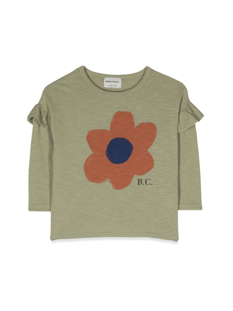 BOBO CHOSES big flower ruffle t-shirt