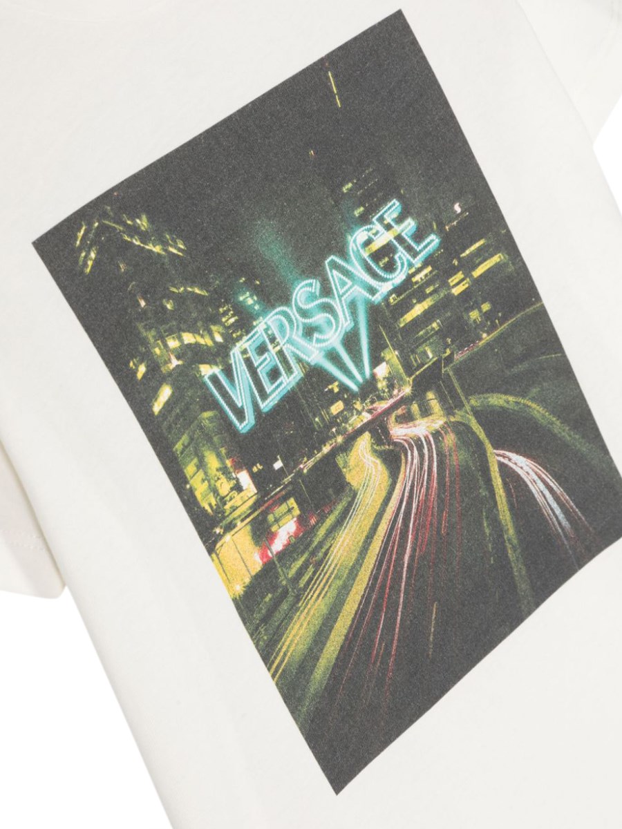 t-shirt jersey versace blinding lights print