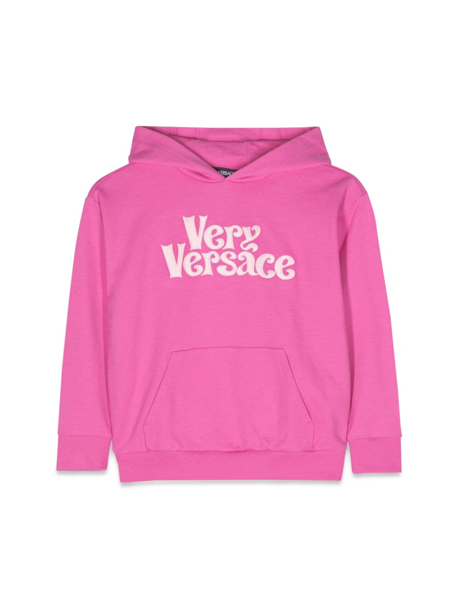 sweatshirt fleece very versace embroidery