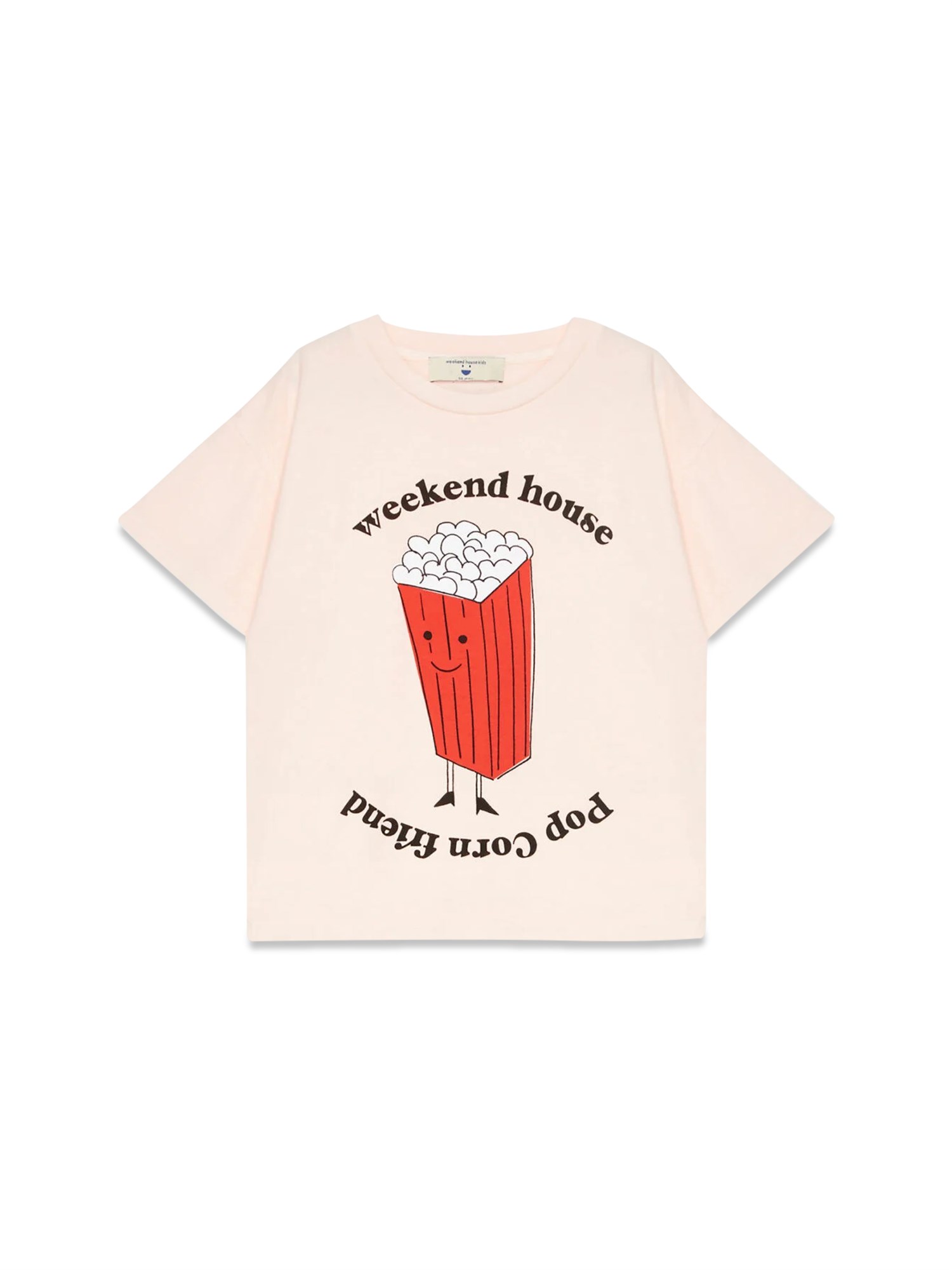 weekend house kids pop corn t-shirt