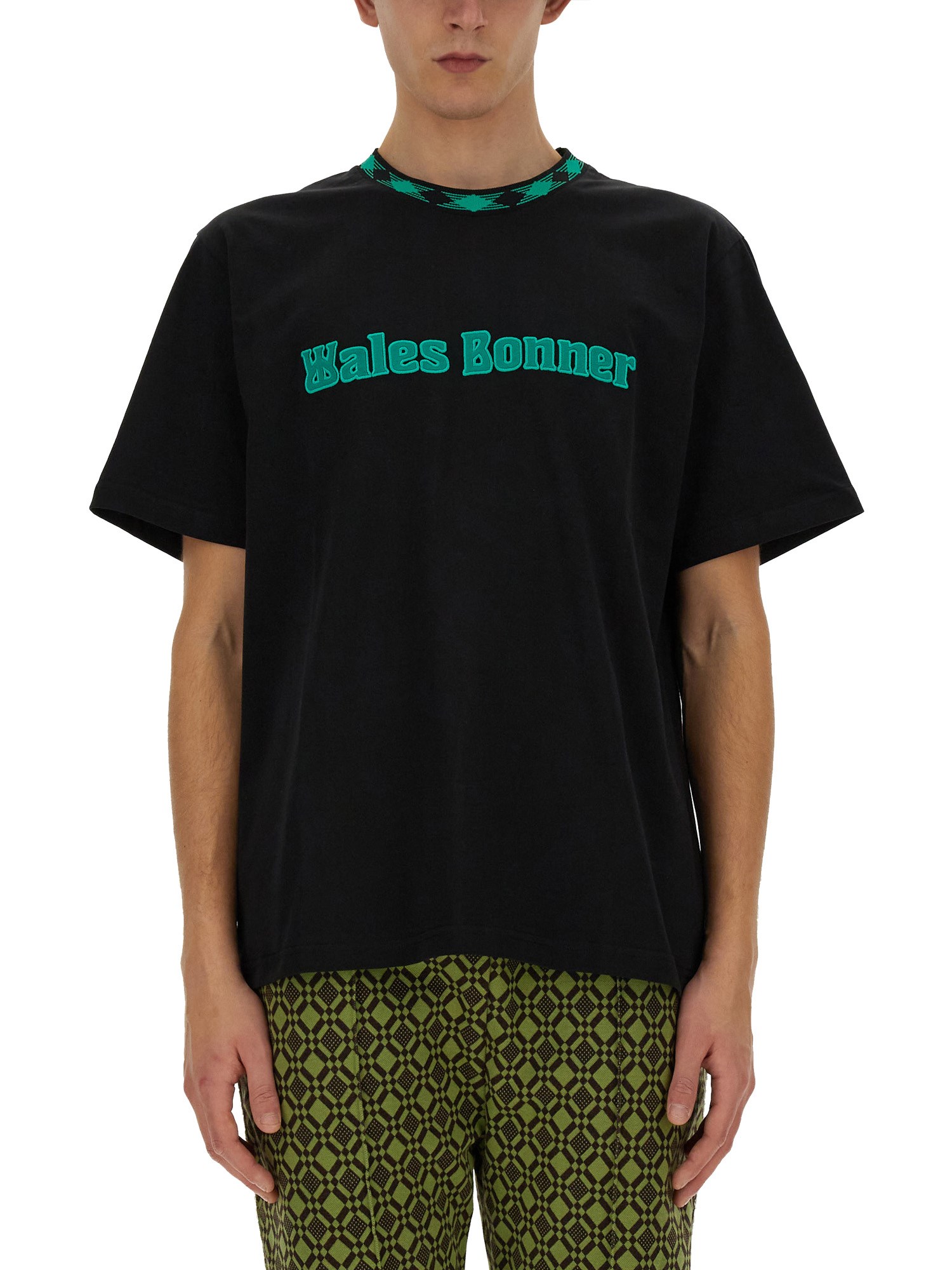 Shop Wales Bonner Cotton T-shirt In Black