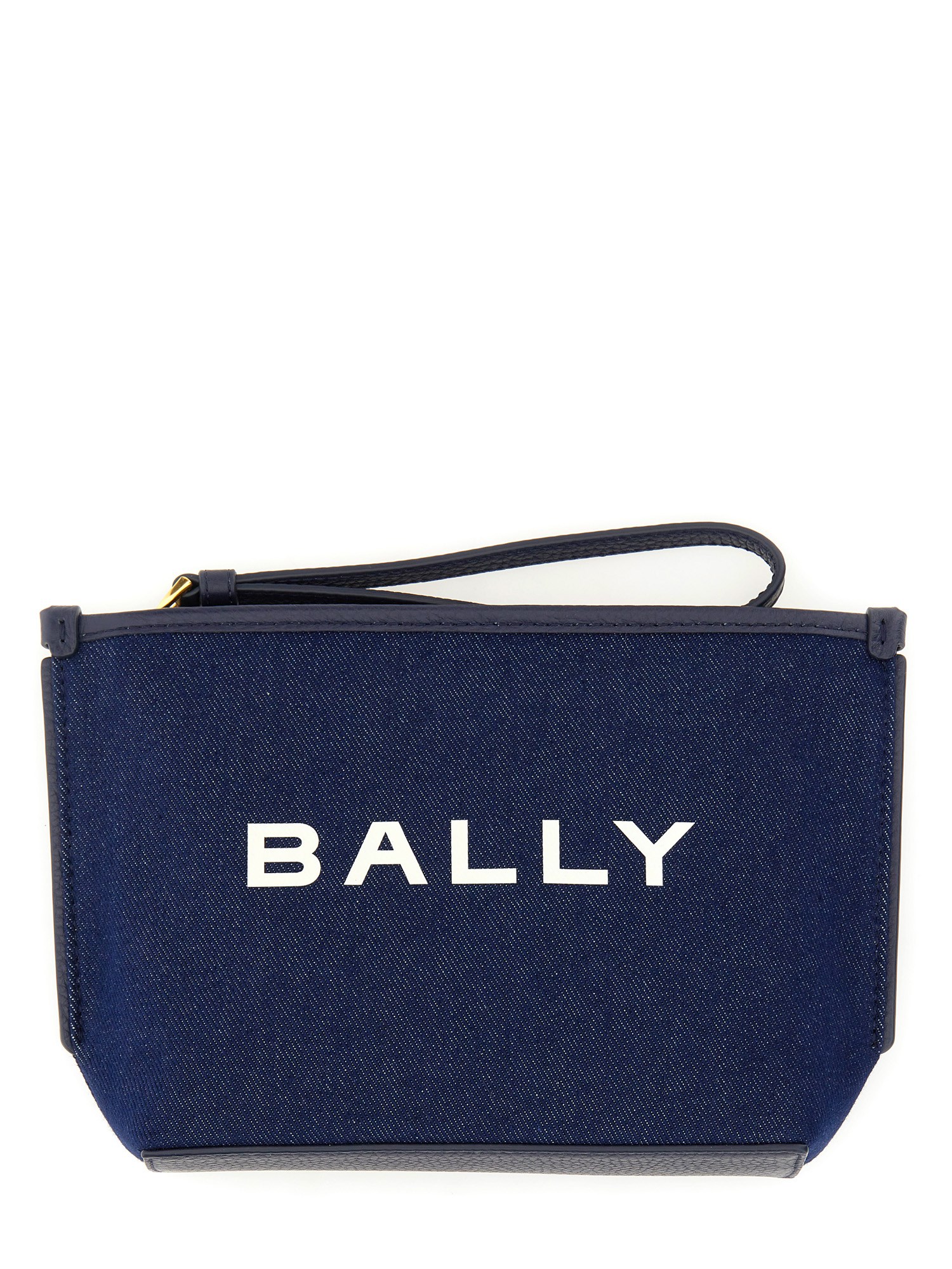 Shop Bally Pouch "bar" In Blue