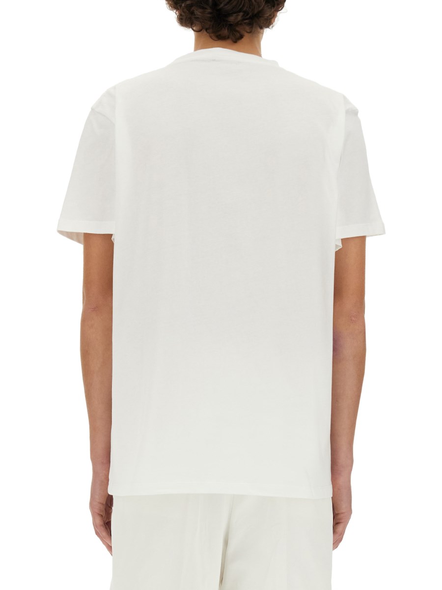Tシャツ・カットソー alexander mcqueen FW24 Ribbed top (804191 QLADW1000) Men's McQueen-T-Shirt in White | McQueen US