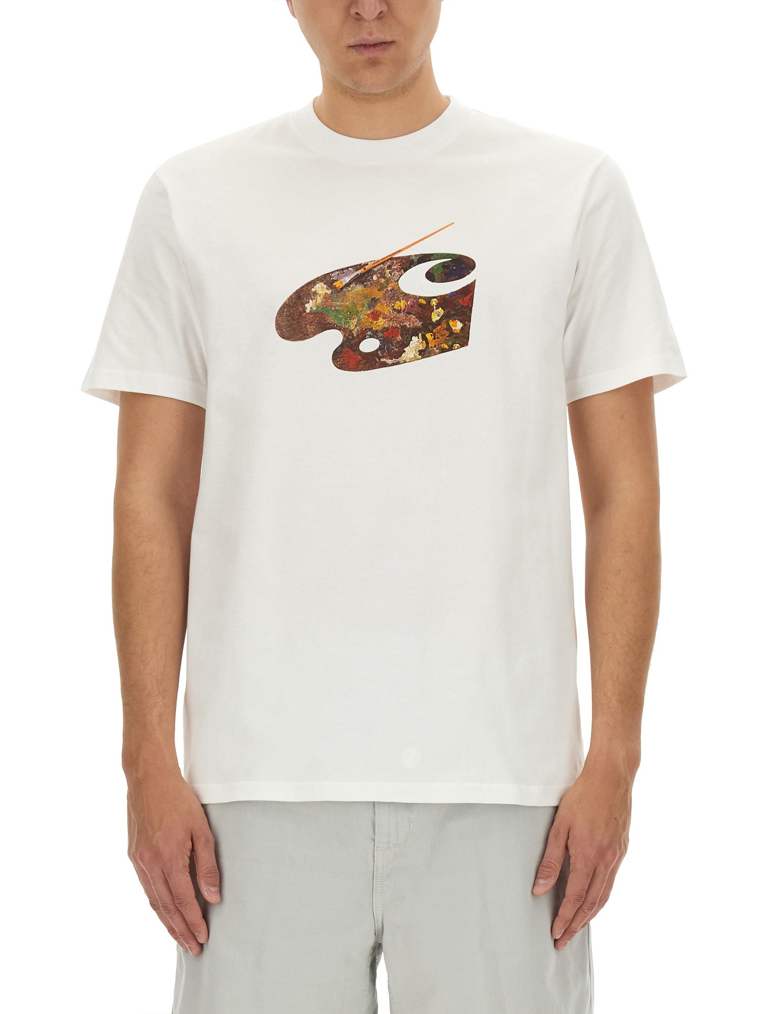 Shop Carhartt T-shirt "palette" In White