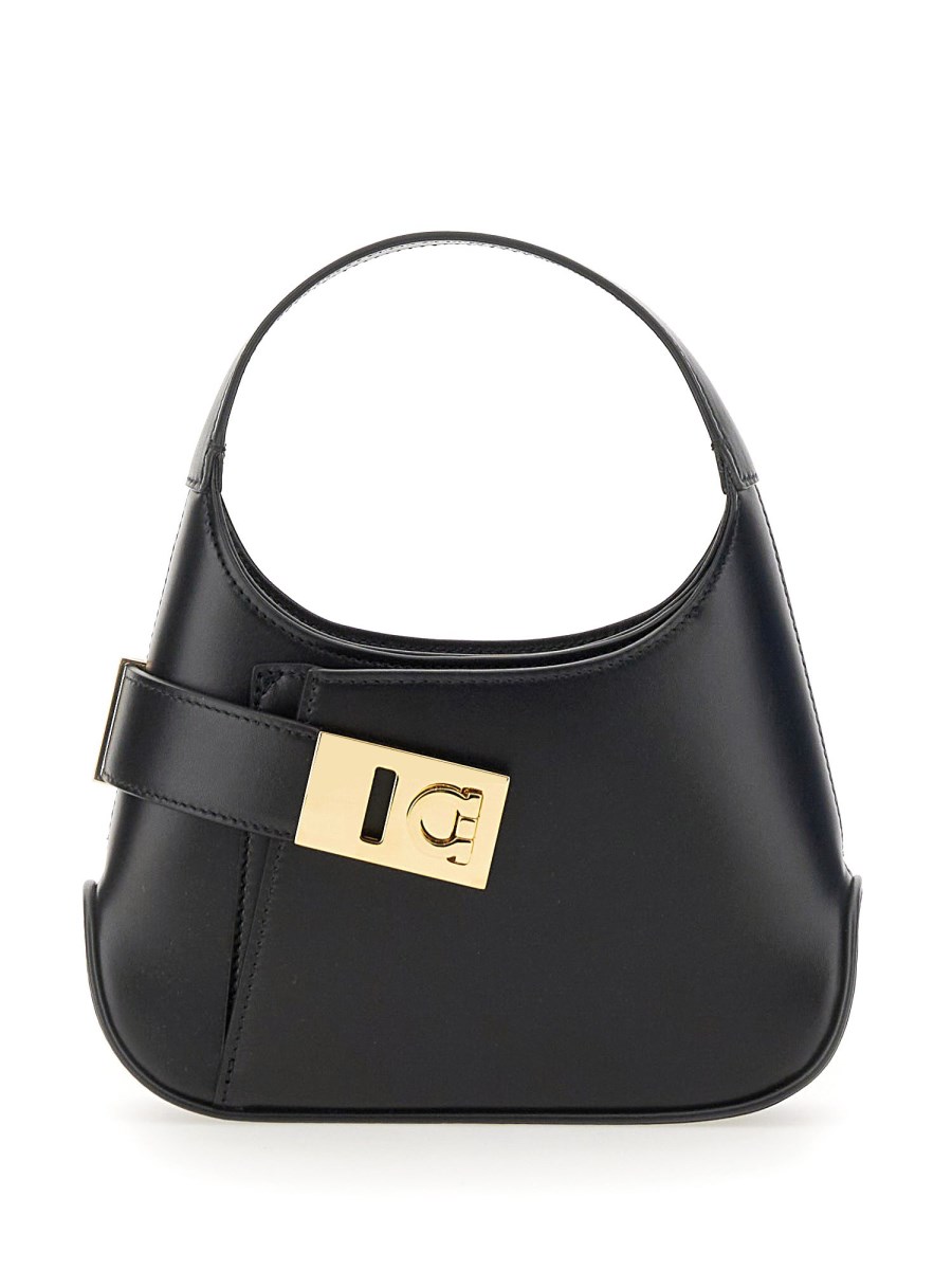 FERRAGAMO MINI BAG HOBO IN PELLE