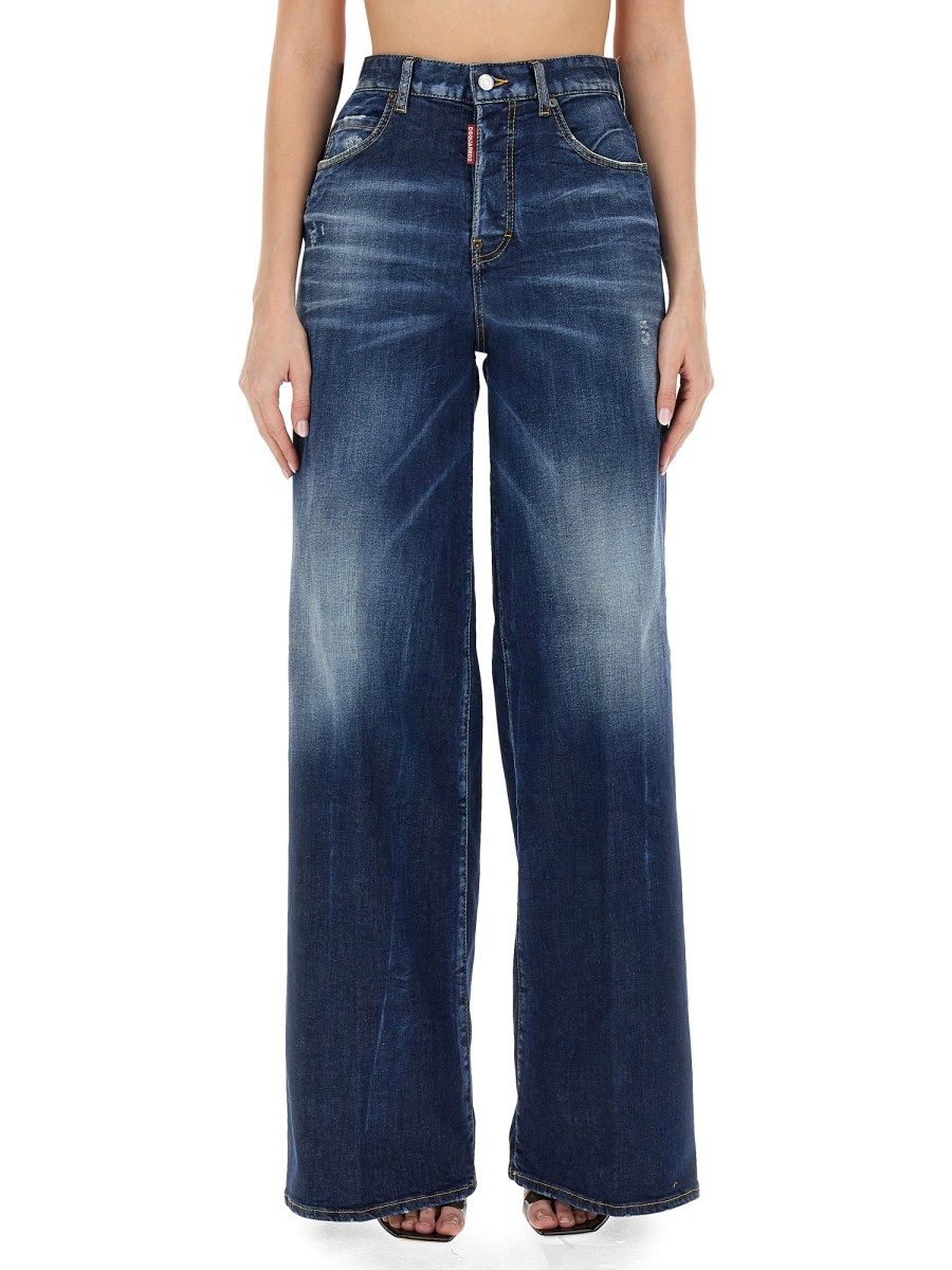 DSQUARED JEANS "TRAVELLER" IN DENIM DI COTONE