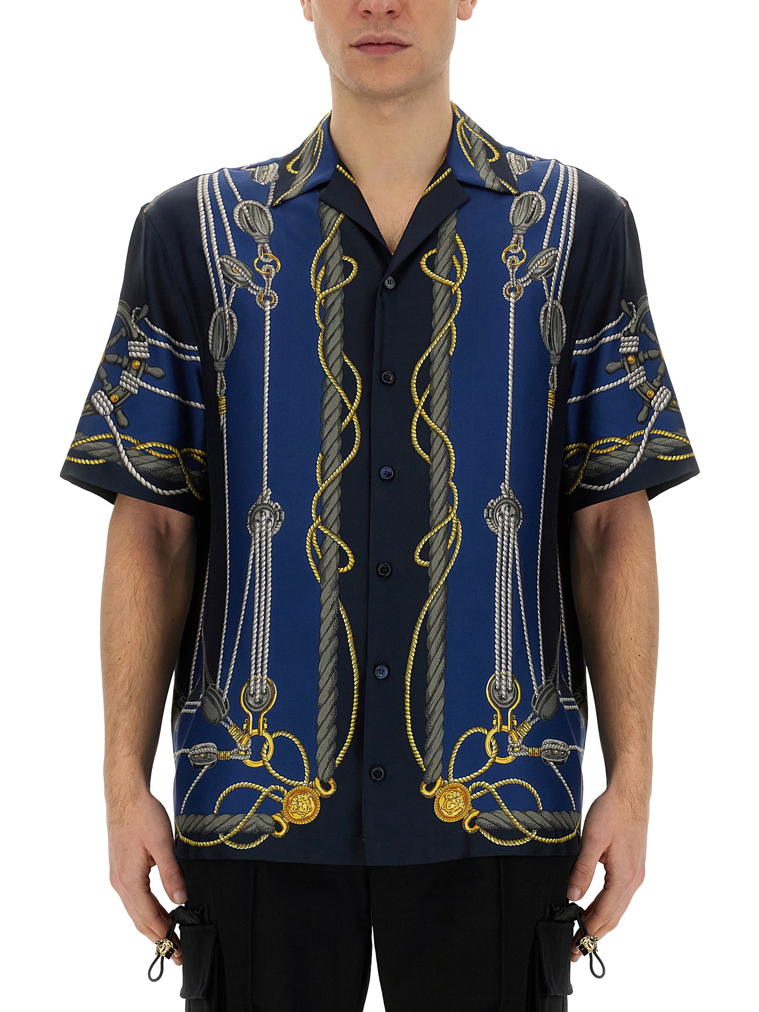 versace silk shirt
