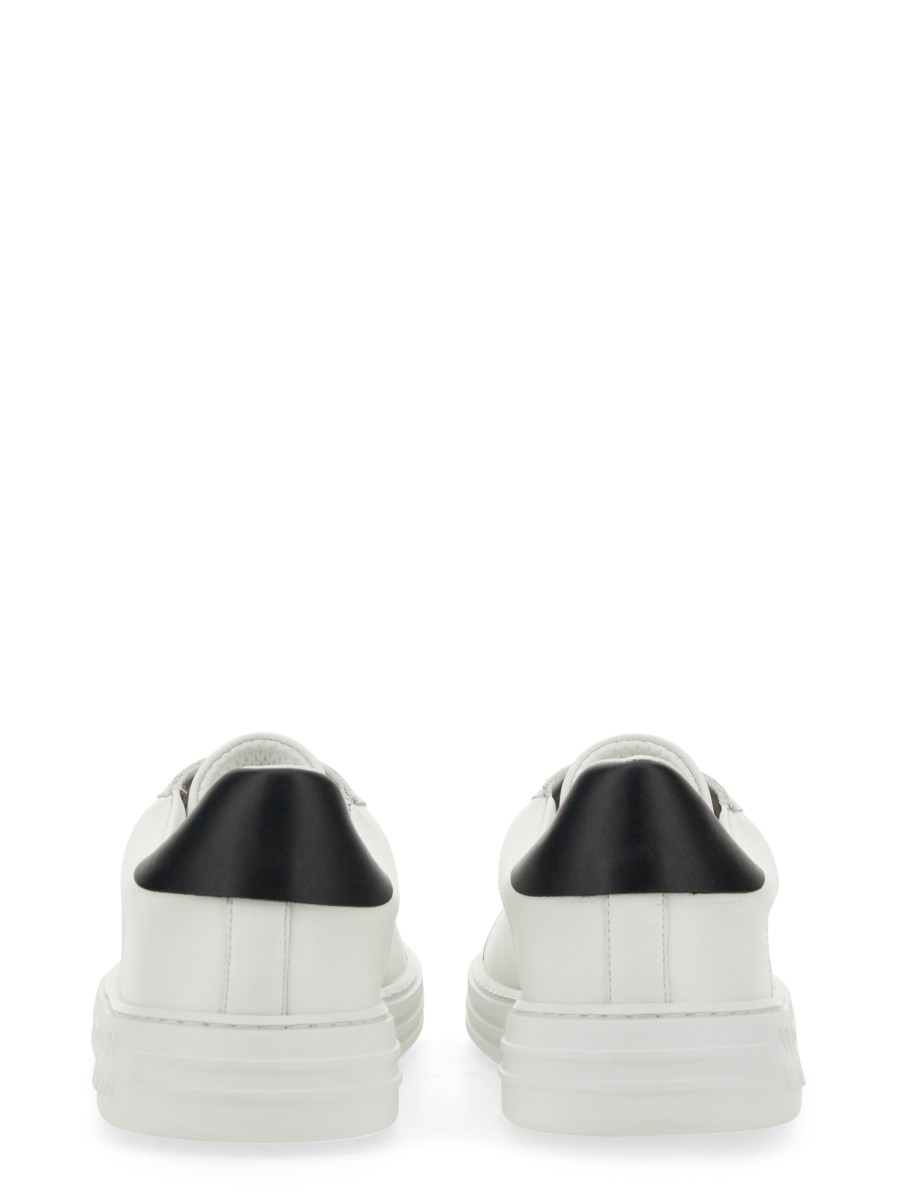 MSGM - LEATHER SNEAKER WITH LOGO - Eleonora Bonucci