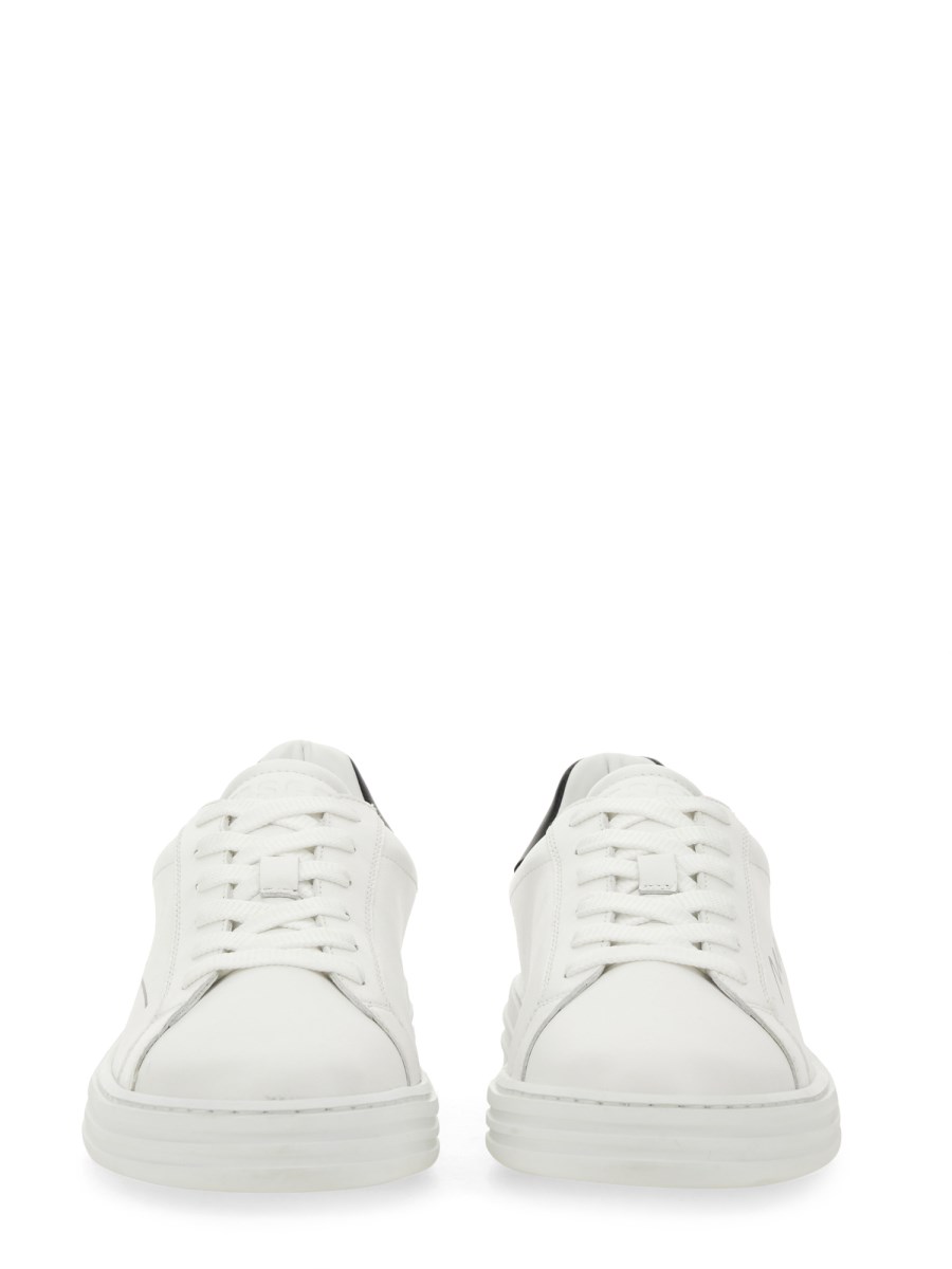MSGM - LEATHER SNEAKER WITH LOGO - Eleonora Bonucci