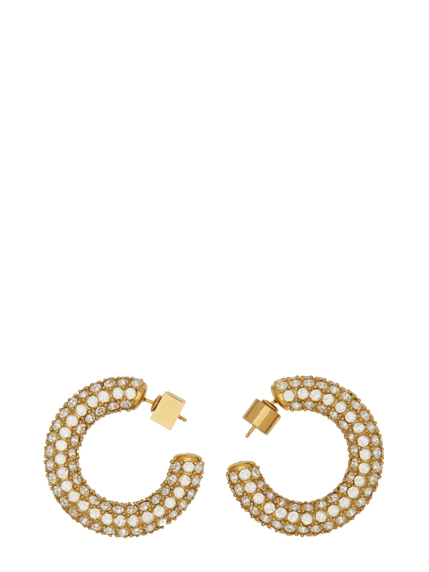 Shop Jacquemus Hoop Earrings In Gold
